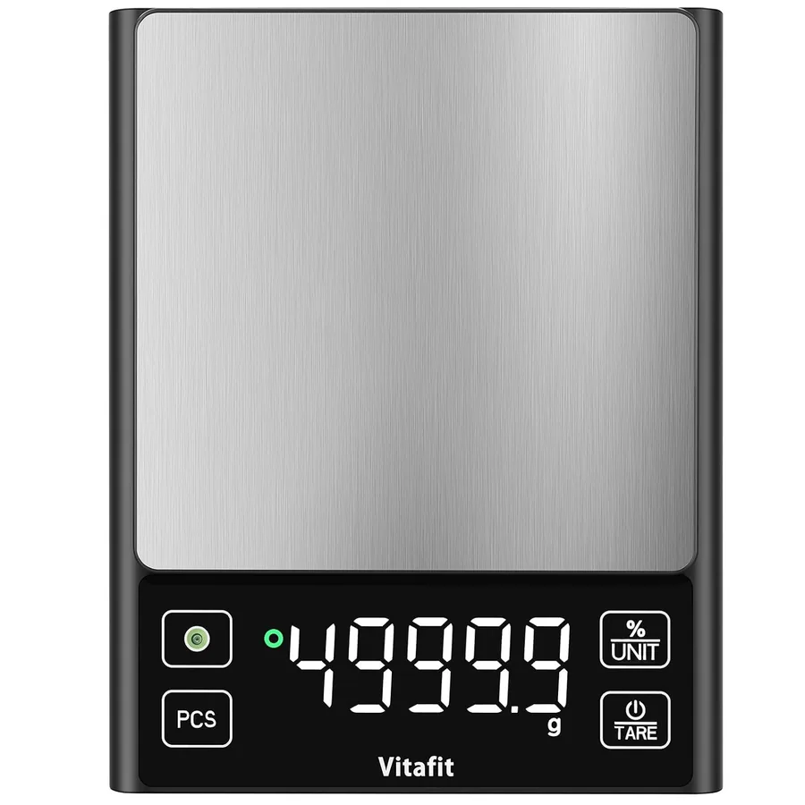 Vitafit, bilancia da cucina da 5 kg con lettura da 0,1 g