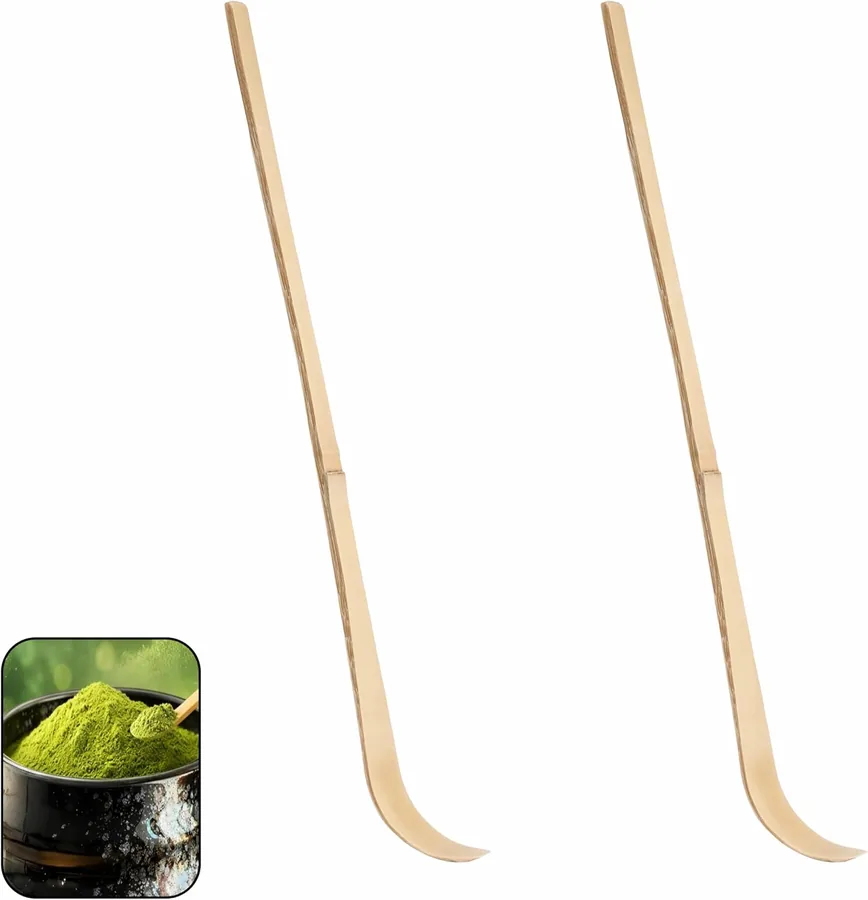 chashaku di bambù da 18 cm, in confezione da due