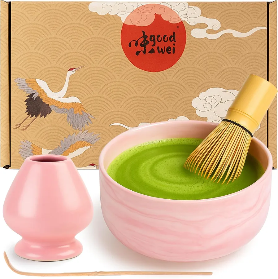 Goodwei Pinku, piccolo chawan marmorizzato rosa