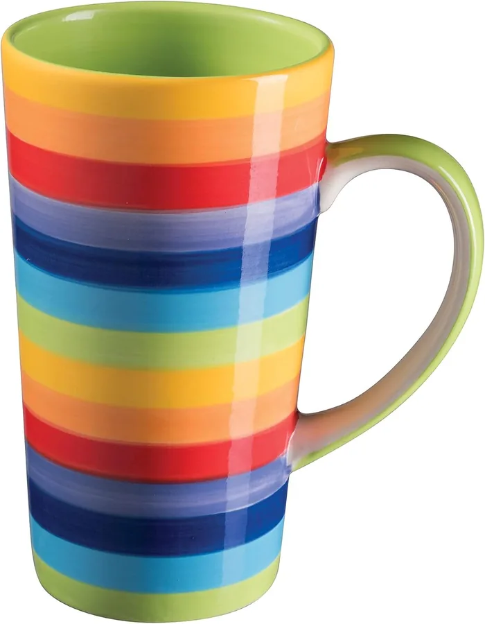 Purity Style, tazza alta da 500 ml dipinta a mano