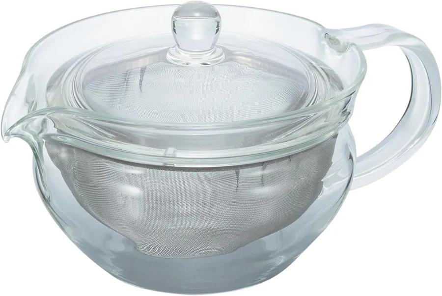 HARIO ChaCha Kyusu Maru, teiera in vetro da 450 ml